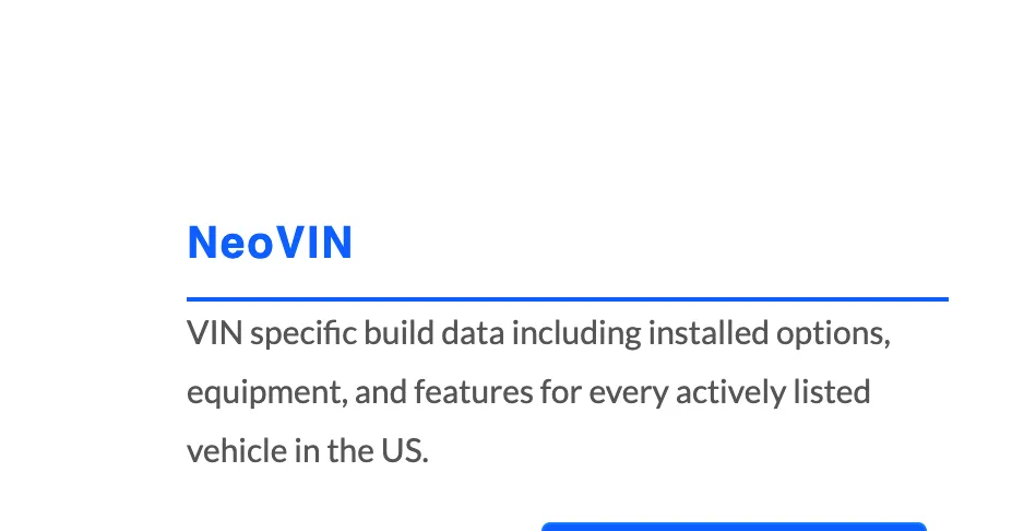 Maximize NeoVin Campaigns with Accurate Vehicle Build Data - MARKETCHECK NeoVIN Vehicle Build Data